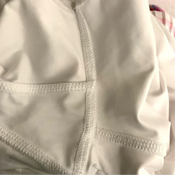 Lucky in Love Pink White Medium Pleated Tiered Skort Athletic Pickleball Tennis - Picture 4 of 6